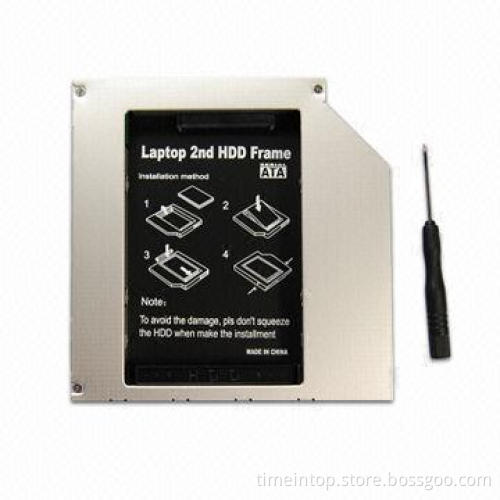 2.5-inch Hard Drive Enclosure, SATA Second OBHD Enclosure/Caddy for Laptop with 12.7mm IDE ODD Bay